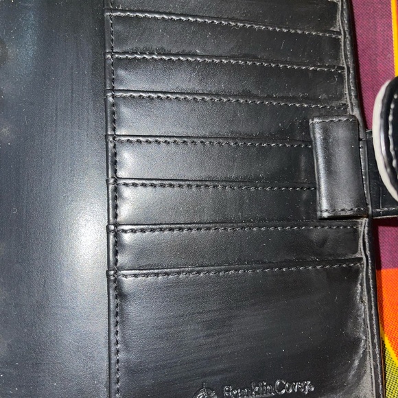 Franklin Covey Black Leather Compact Binder Only - Picture 4 of 16